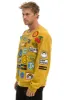 VINTAGE PATCH RELAXED CREW SWEATSHIRT - KHAKI sold by Aviator Nation