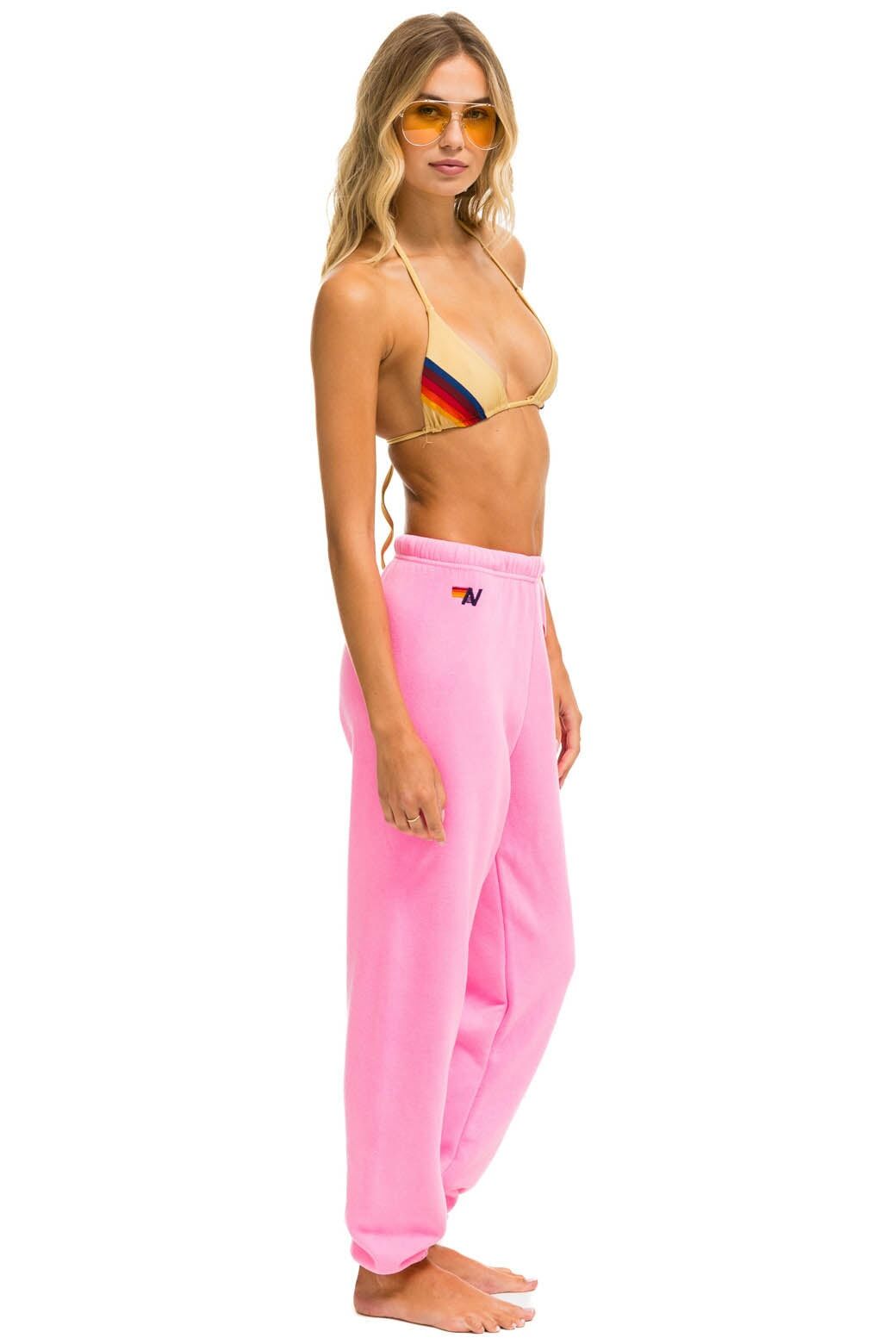 BOLT HEART SWEATPANTS - NEON PINK sold by Aviator Nation product image thumbnail 3