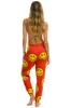 SMILEY REPEAT SWEATPANTS - RED sold by Aviator Nation