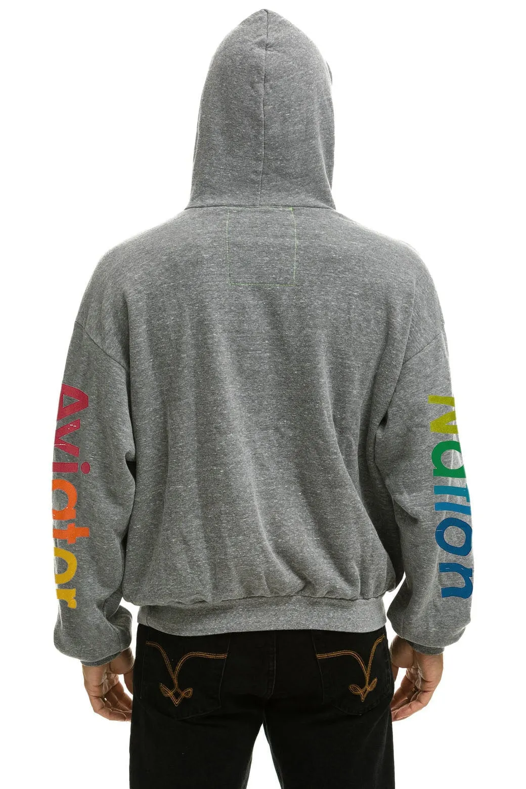AVIATOR NATION MANHATTAN BEACH RELAXED PULLOVER HOODIE - HEATHER GREY sold by Aviator Nation product image thumbnail 4