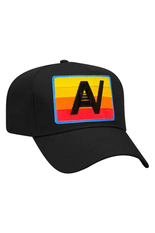 LOGO RAINBOW - VINTAGE LOW RISE TWILL HAT sold by Aviator Nation