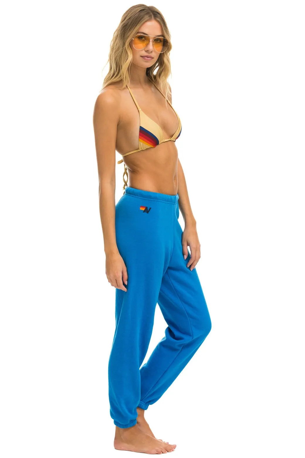 5 STRIPE SWEATPANTS - OCEAN sold by Aviator Nation product image thumbnail 3