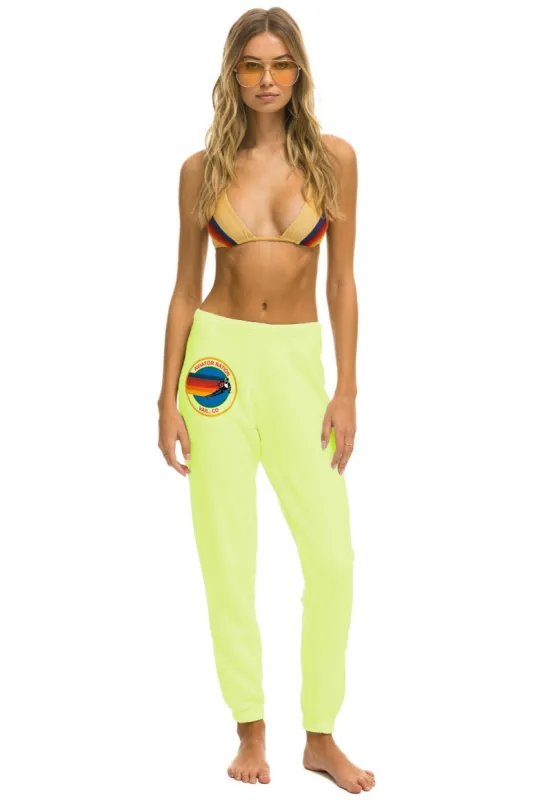AVIATOR NATION VAIL SWEATPANTS - NEON YELLOW sold by Aviator Nation
