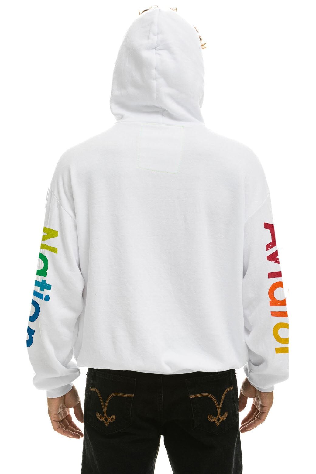AVIATOR NATION NORTH SHORE RELAXED PULLOVER HOODIE - WHITE sold by Aviator Nation product image thumbnail 4