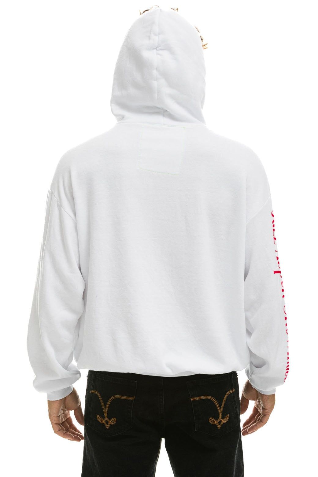 JAZZ ASPEN SNOWMASS 2023 RELAXED PULLOVER HOODIE - WHITE sold by Aviator Nation product image thumbnail 4