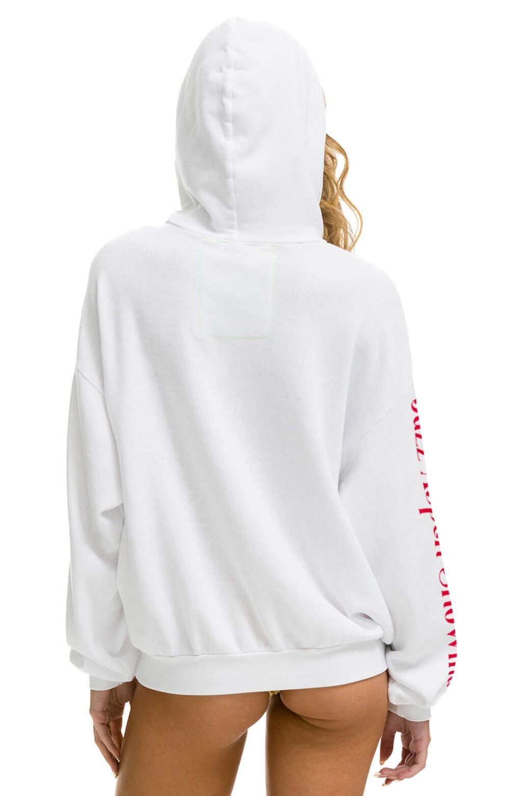 JAZZ ASPEN SNOWMASS 2023 RELAXED PULLOVER HOODIE - WHITE sold by Aviator Nation product image thumbnail 3