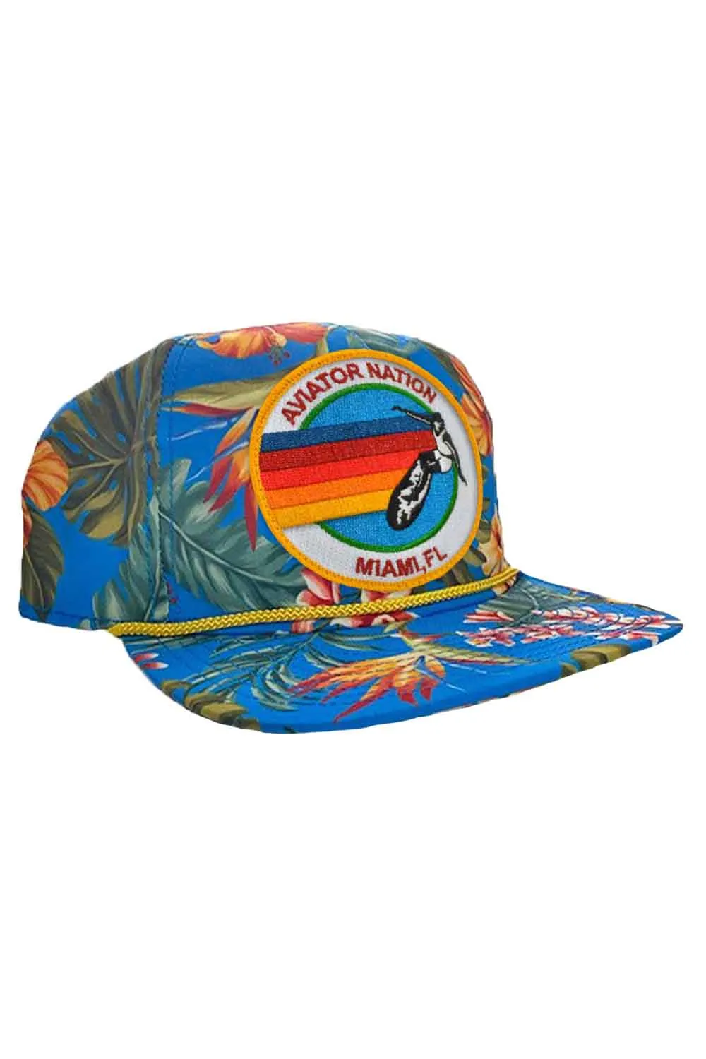 SIGNATURE MIAMI VINTAGE SAFARI TRUCKER HAT sold by Aviator Nation product image thumbnail 3