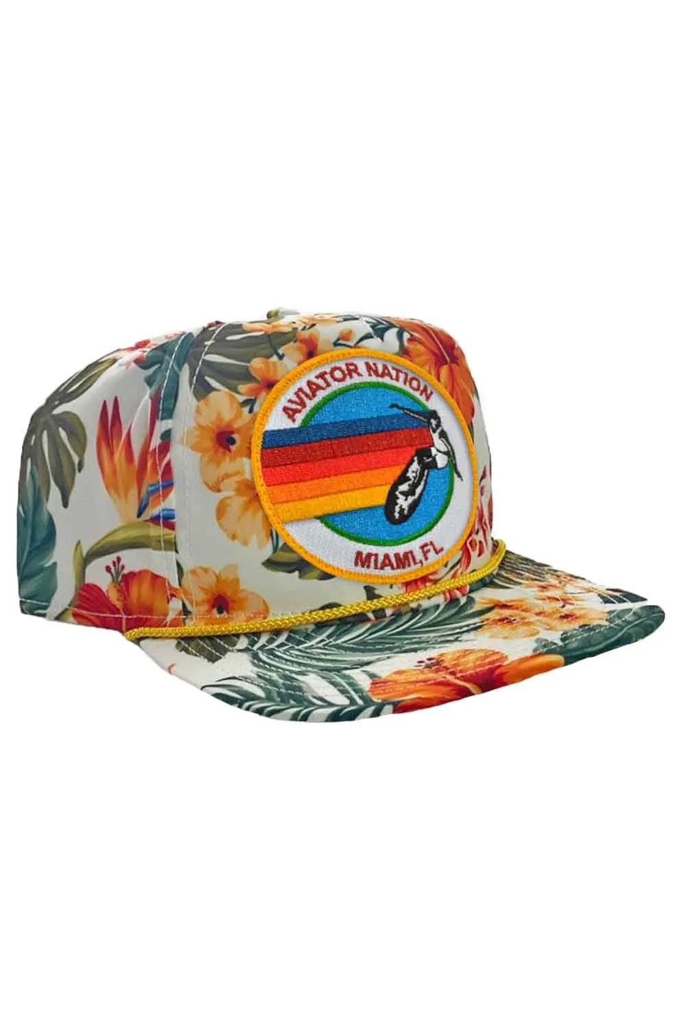 SIGNATURE MIAMI VINTAGE SAFARI TRUCKER HAT sold by Aviator Nation product image thumbnail 4