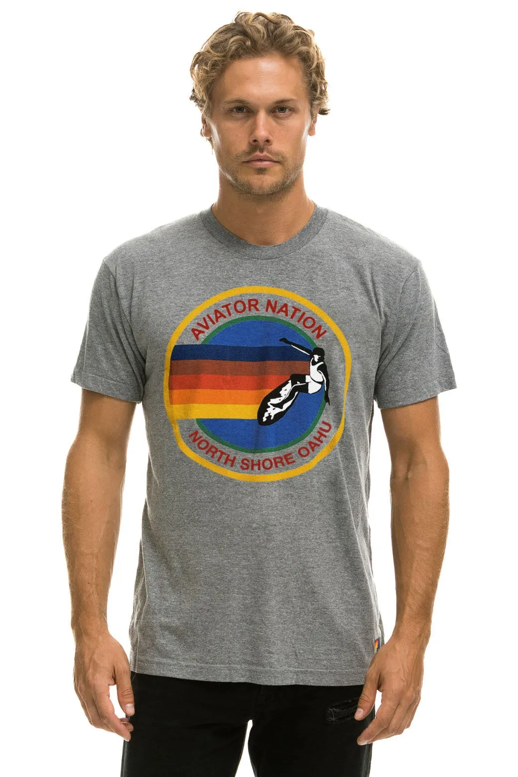 AVIATOR NATION NORTH SHORE TEE - HEATHER GREY sold by Aviator Nation product image thumbnail 2