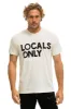 LOCALS ONLY TEE - VINTAGE WHITE sold by Aviator Nation