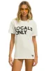 LOCALS ONLY TEE - VINTAGE WHITE sold by Aviator Nation