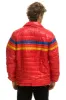 4 STRIPE TRAVELER JACKET - GLOSSY CHERRY sold by Aviator Nation