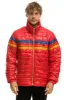 4 STRIPE TRAVELER JACKET - GLOSSY CHERRY sold by Aviator Nation