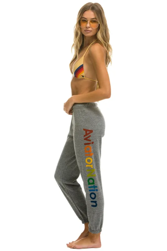 AVIATOR NATION MANHATTAN BEACH SWEATPANTS - HEATHER GREY sold by Aviator Nation