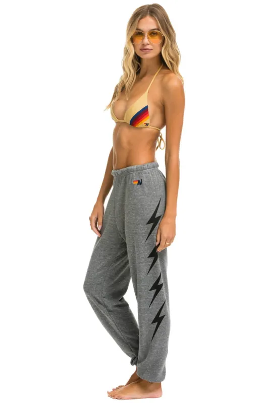 BOLT 4 SWEATPANTS - HEATHER GREY sold by Aviator Nation