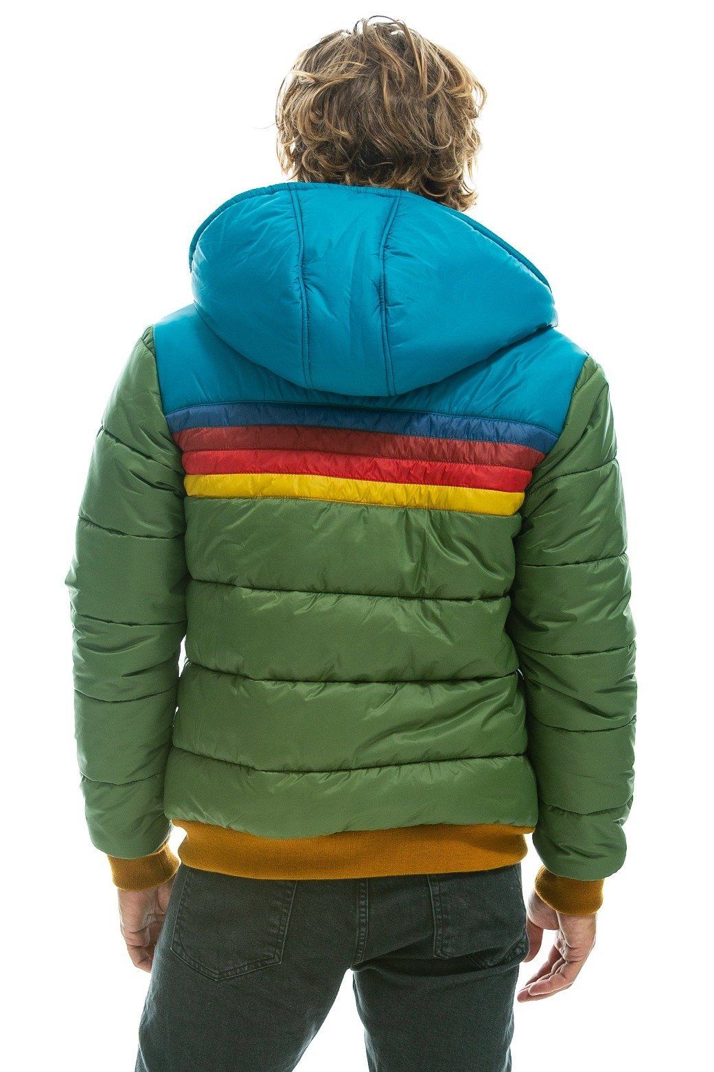TREKKER 2 HOODED PUFFER JACKET - GARDEN GREEN sold by Aviator Nation product image thumbnail 2