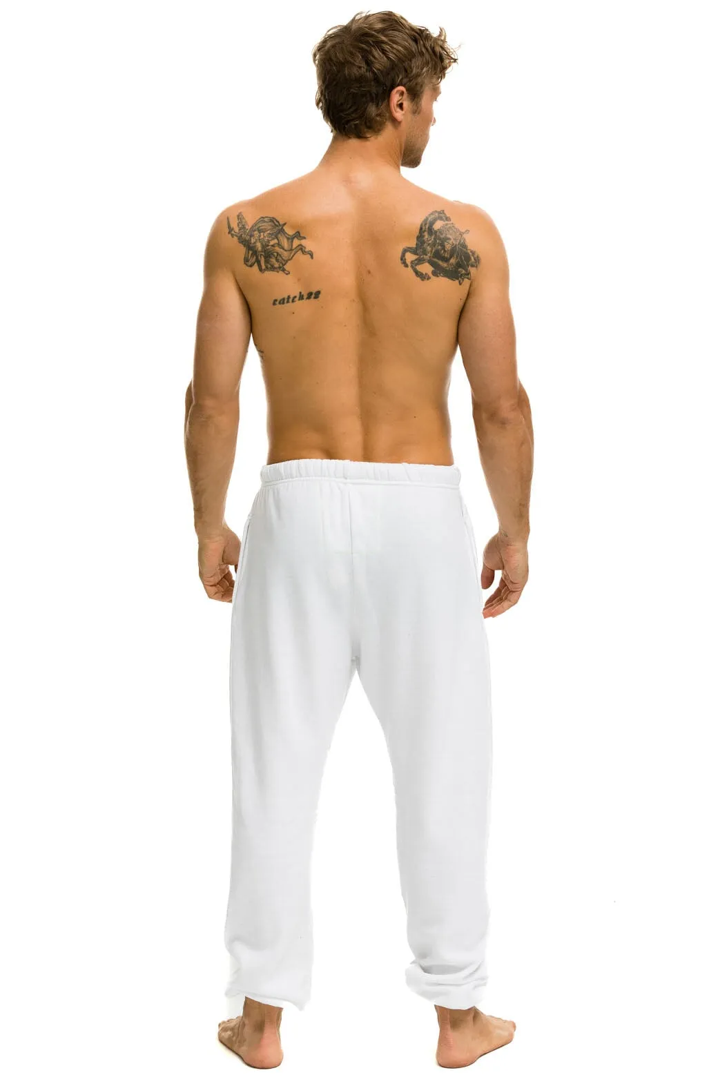LOGO SWEATPANTS - WHITE sold by Aviator Nation product image thumbnail 3