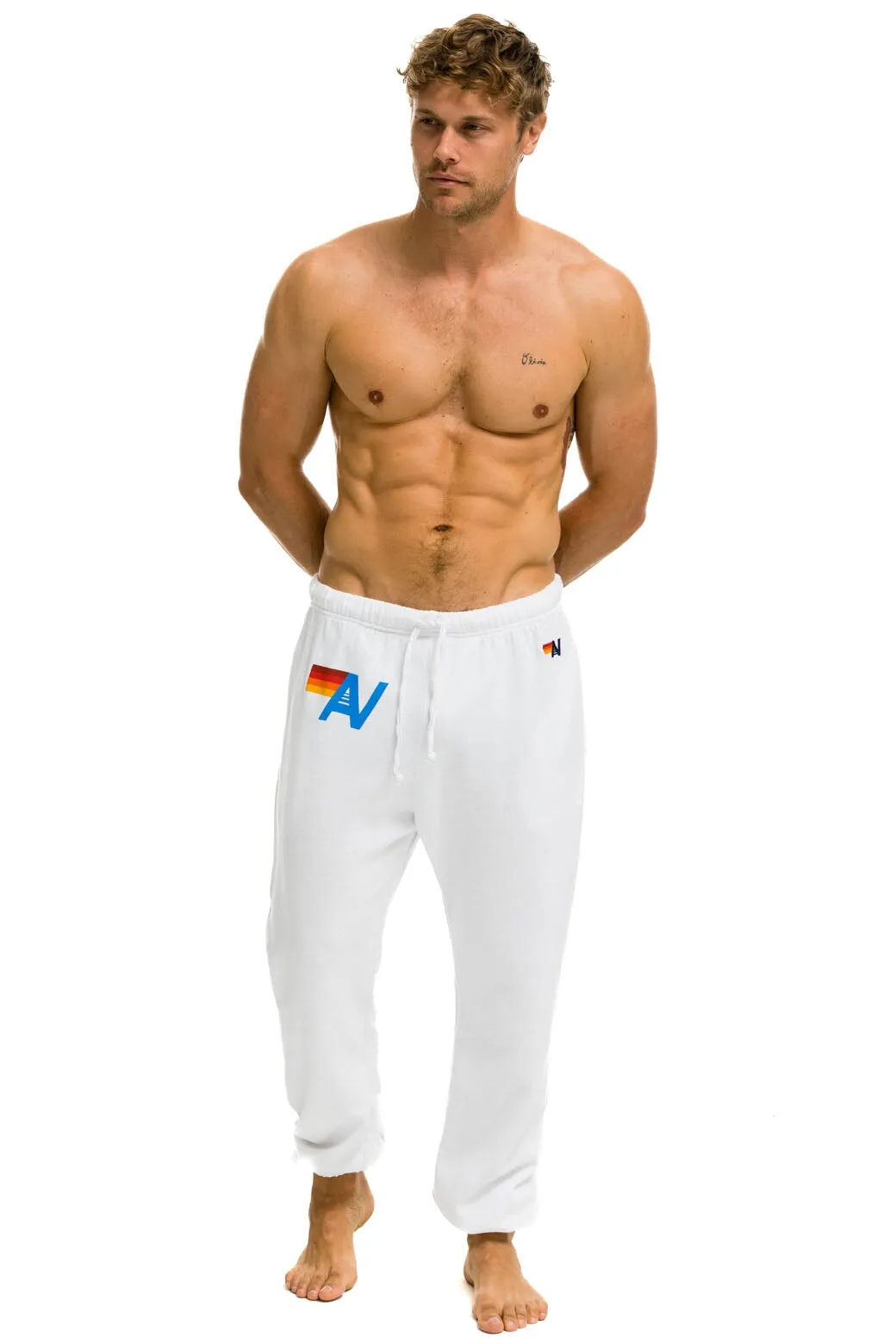 LOGO SWEATPANTS - WHITE sold by Aviator Nation product image thumbnail 5