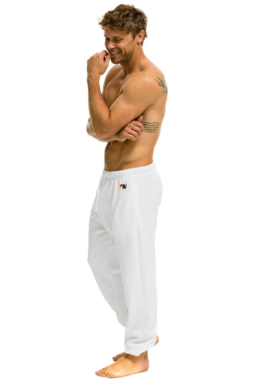 LOGO SWEATPANTS - WHITE sold by Aviator Nation product image thumbnail 4