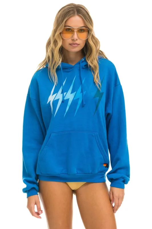 BOLT GRADIENT RELAXED PULLOVER HOODIE - OCEAN // BLUE sold by Aviator Nation