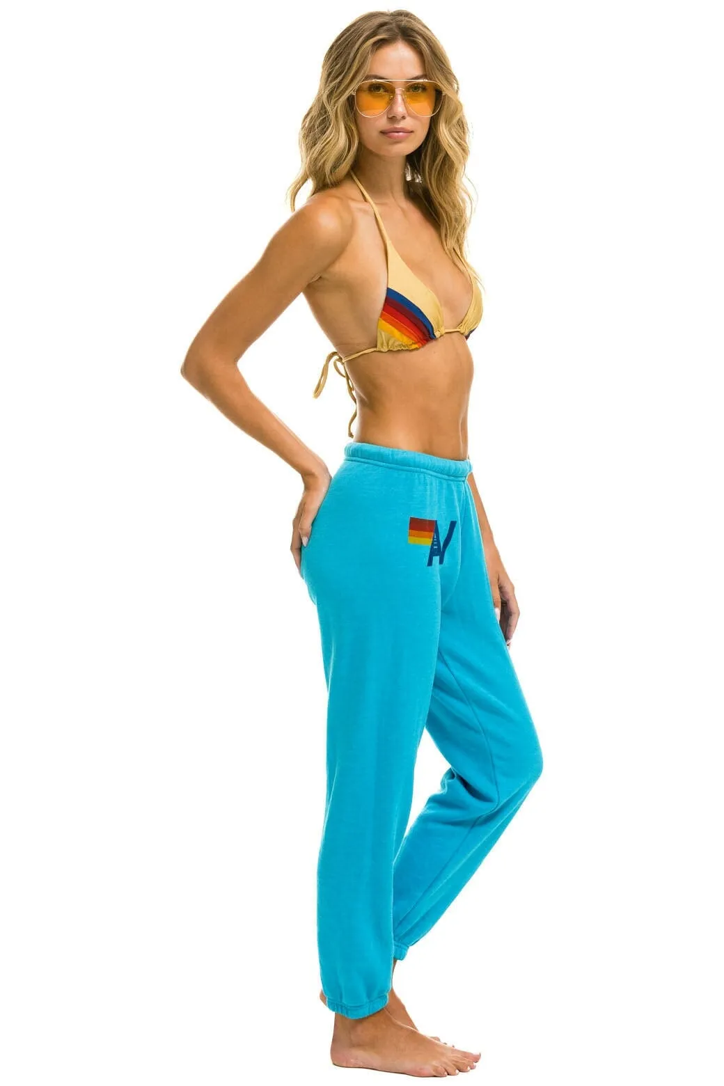 LOGO SWEATPANTS - NEON BLUE sold by Aviator Nation product image thumbnail 2