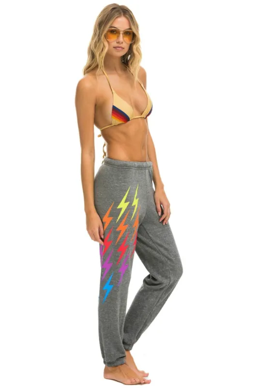 BOLT GRADIENT SWEATPANTS - HEATHER // RAINBOW sold by Aviator Nation