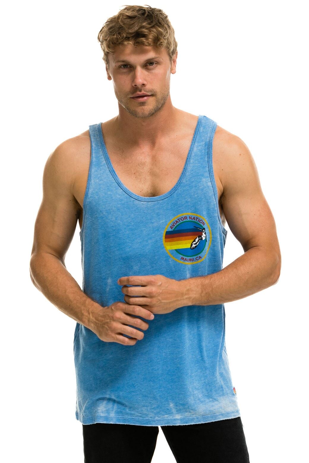 AVIATOR NATION MALIBU TANK - VINTAGE BLUE sold by Aviator Nation product image thumbnail 2