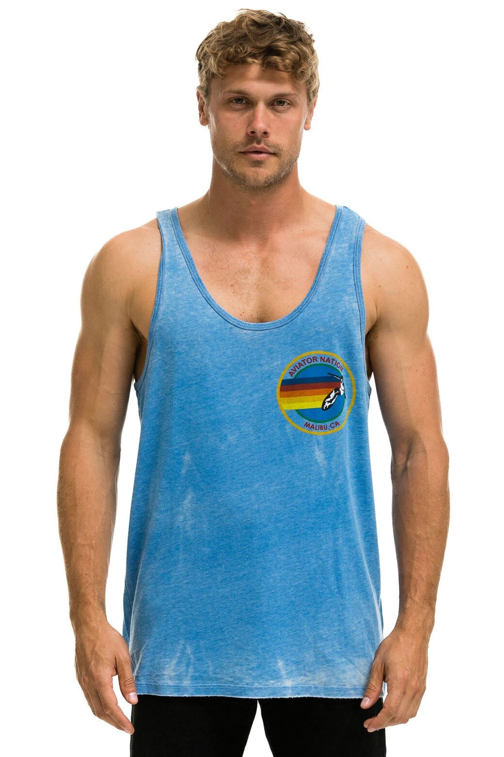 AVIATOR NATION MALIBU TANK - VINTAGE BLUE sold by Aviator Nation