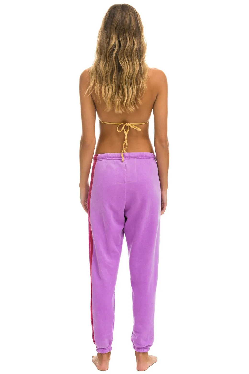 5 STRIPE SWEATPANTS - NEON PURPLE // PINK sold by Aviator Nation product image thumbnail 4