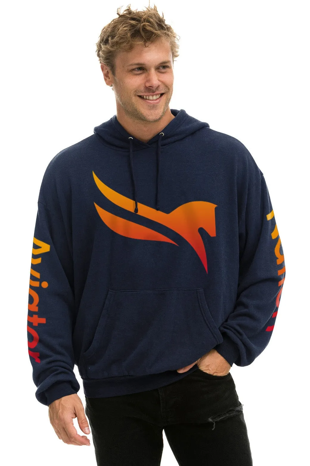 PEGASUS 2024 PULLOVER HOODIE RELAXED - NAVY sold by Aviator Nation product image thumbnail 2