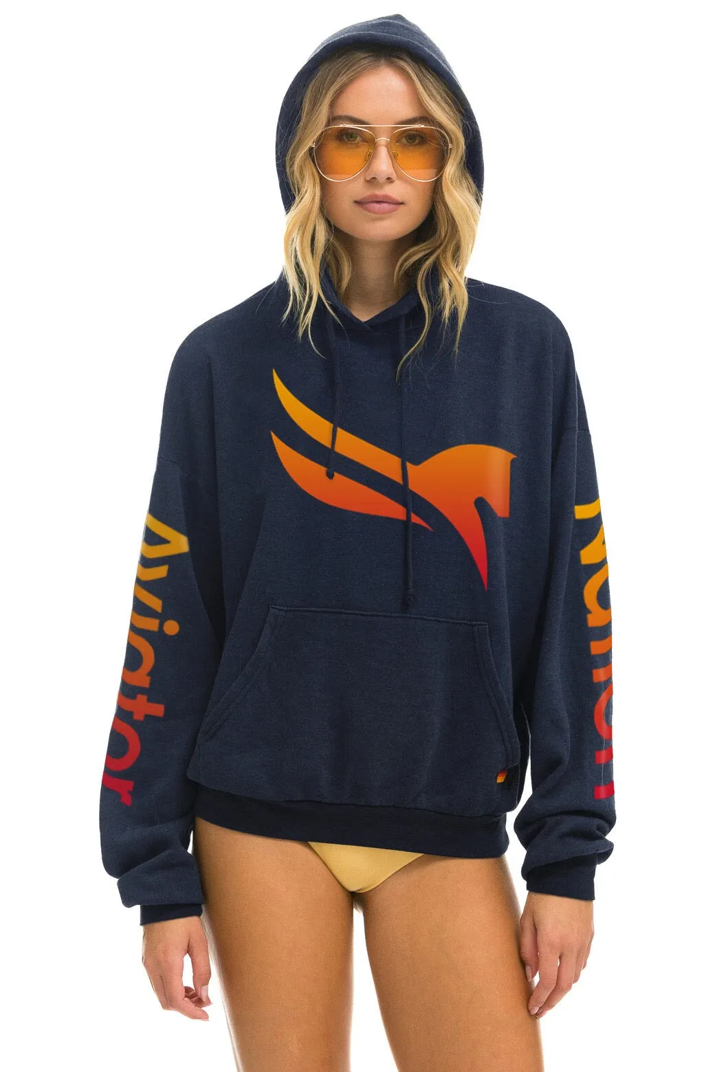 PEGASUS 2024 PULLOVER HOODIE RELAXED - NAVY sold by Aviator Nation