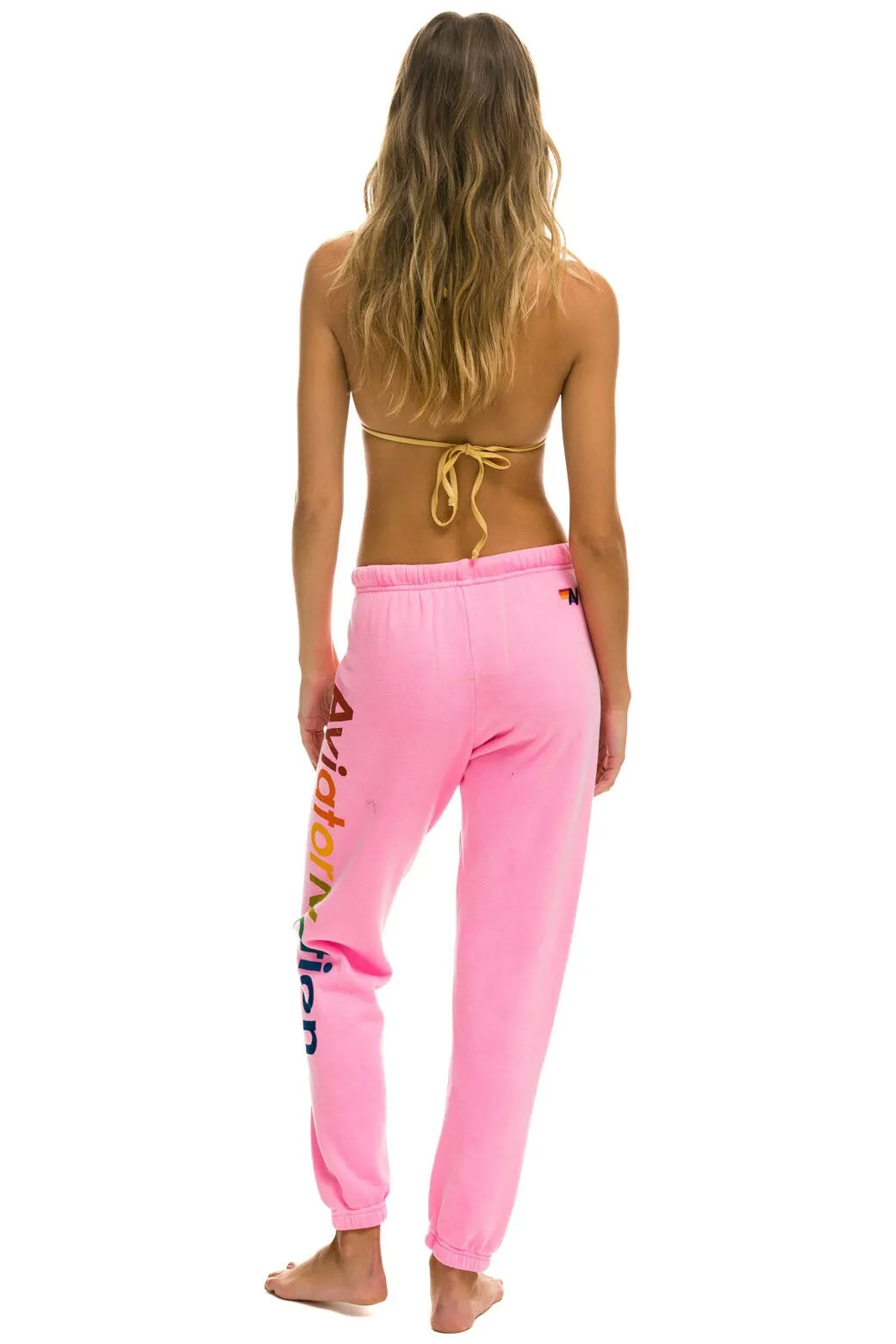AVIATOR NATION NORTH SHORE SWEATPANTS - NEON PINK sold by Aviator Nation product image thumbnail 3