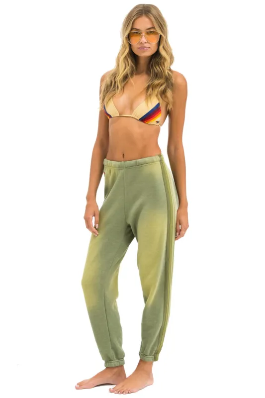 5 STRIPE SWEATPANTS - FADED ARMY sold by Aviator Nation