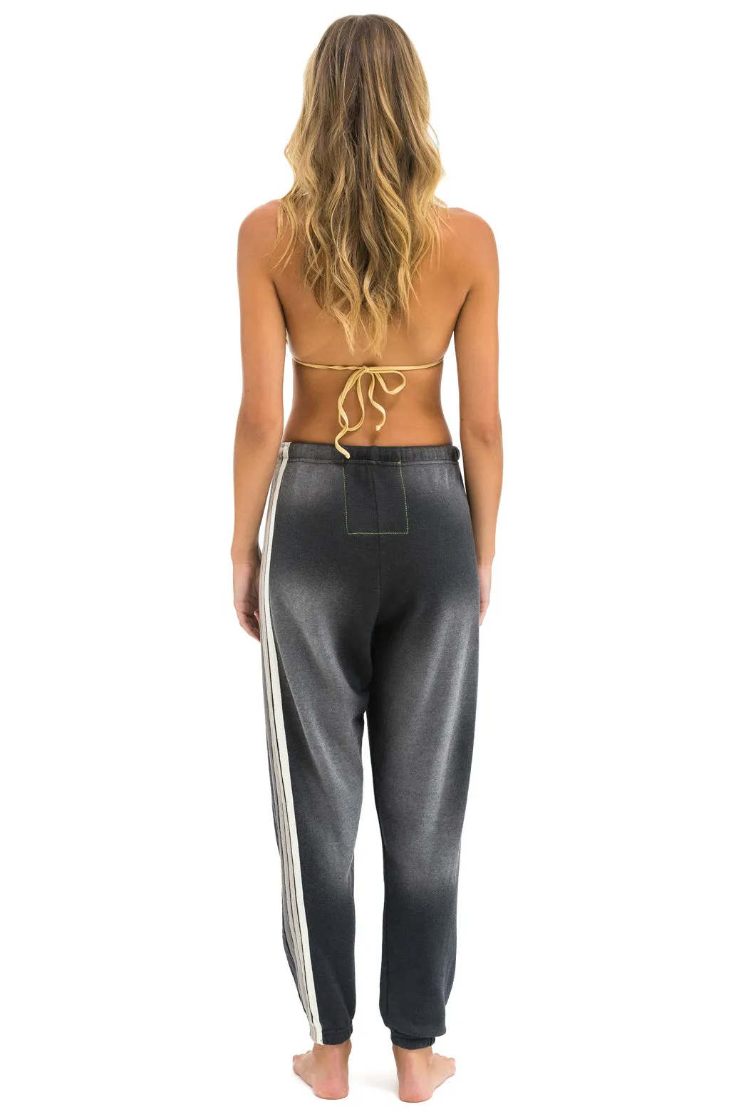 5 STRIPE SWEATPANTS - FADED SMOKE sold by Aviator Nation product image thumbnail 3