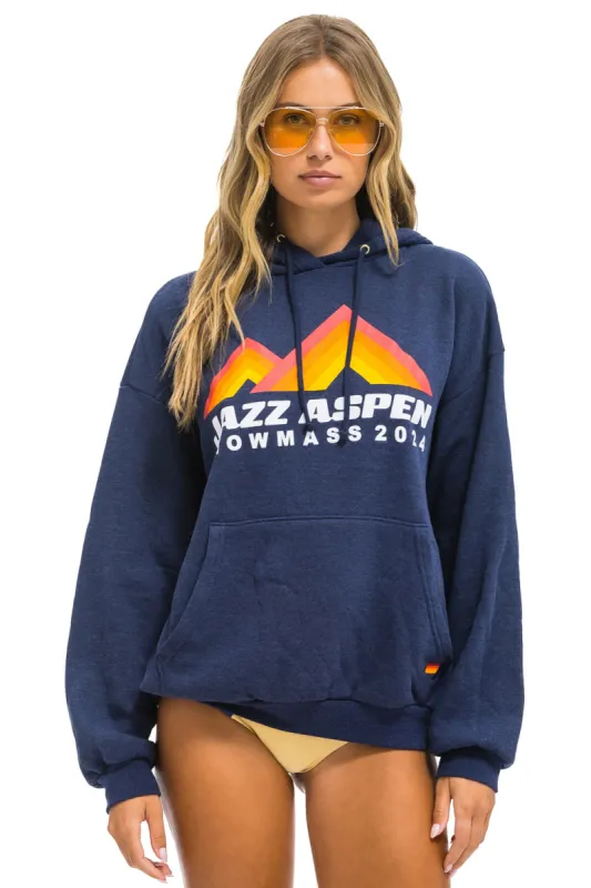 JAZZ ASPEN SNOWMASS 2024 PULLOVER HOODIE RELAXED - NAVY made by Aviator Nation