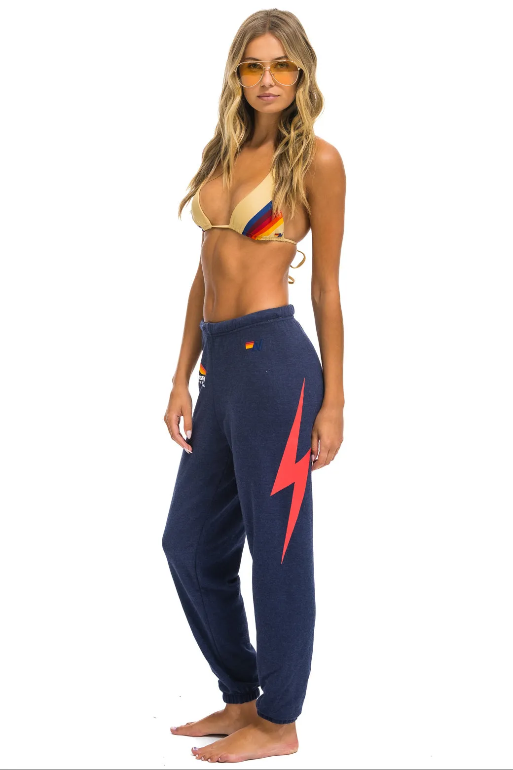 JAZZ ASPEN SNOWMASS 2024 UNISEX SWEATPANTS - NAVY sold by Aviator Nation product image thumbnail 2