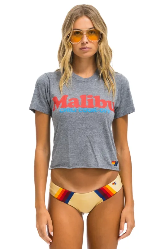 MALIBU CHILI COOK-OFF 2024 BOYFRIEND TEE - HEATHER GREY sold by Aviator Nation