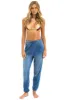 5 STRIPE SWEATPANTS - FADED WATER sold by Aviator Nation