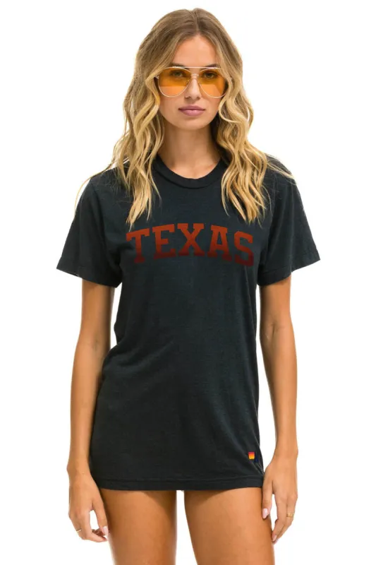 UNIVERSITY OF TEXAS BOLT CREW TEE SHIRT - CHARCOAL sold by Aviator Nation