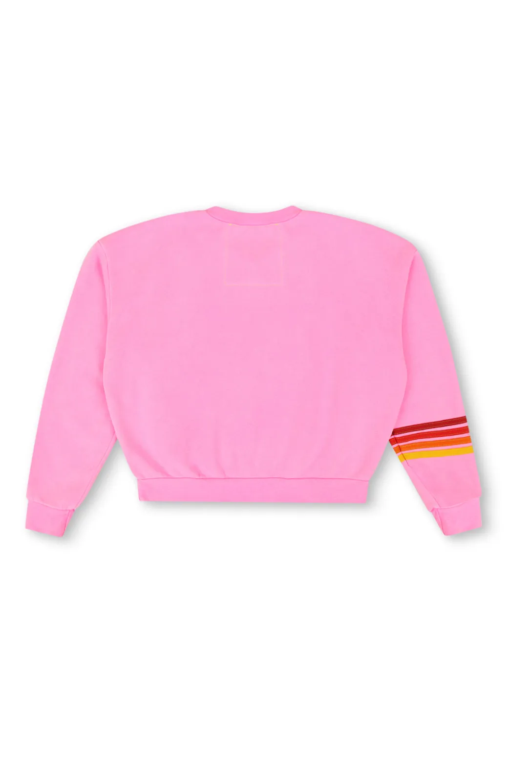 UNIVERSITY OF TEXAS RUGBY STITCH CREW SWEATSHIRT RELAXED - NEON PINK sold by Aviator Nation product image thumbnail 4