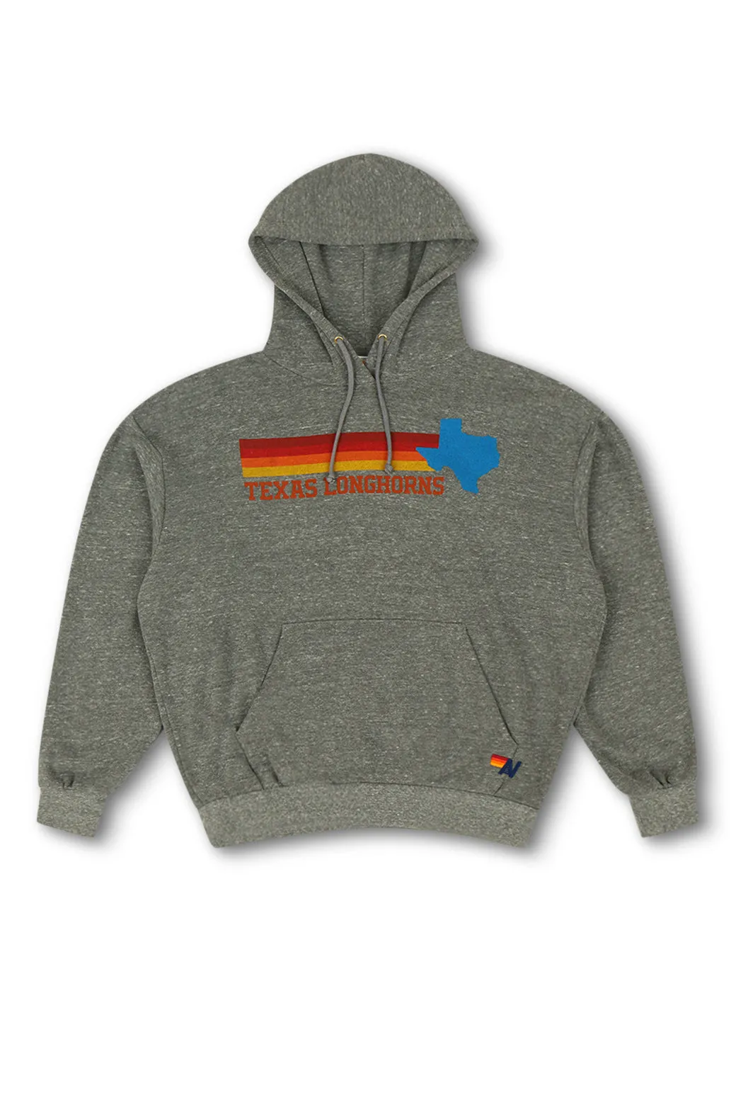 UNIVERSITY OF TEXAS STATE LOGO PULLOVER HOODIE RELAXED - HEATHER sold by Aviator Nation product image thumbnail 5