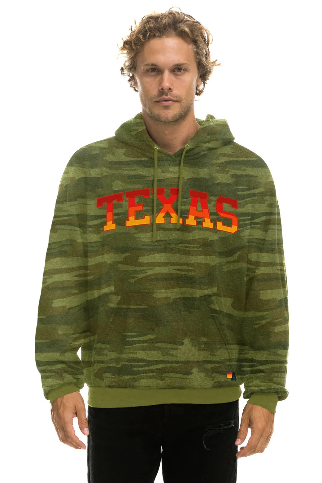 UNIVERSITY OF TEXAS PULLOVER HOODIE RELAXED - CAMO sold by Aviator Nation product image thumbnail 2
