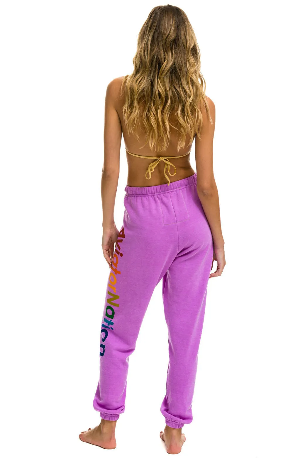 AVIATOR NATION HAIGHT ASHBURY SWEATPANTS - NEON PURPLE sold by Aviator Nation product image thumbnail 3