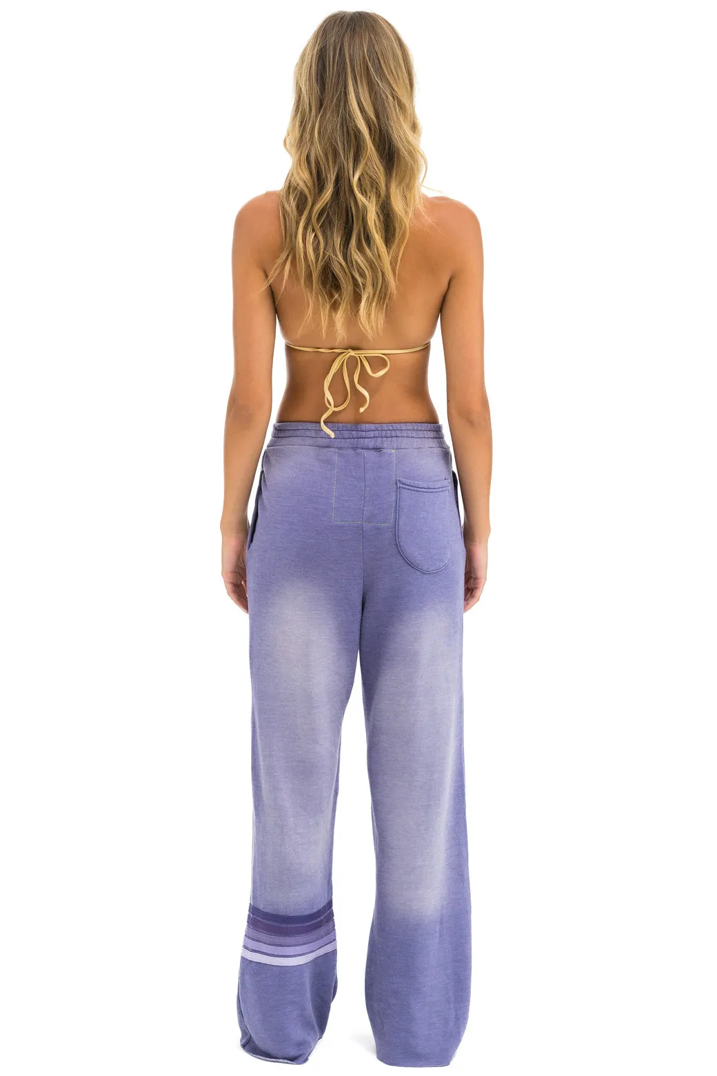 RUGBY STITCH WIDE LEG POCKET SWEATPANTS - FADED GRAPE sold by Aviator Nation product image thumbnail 5