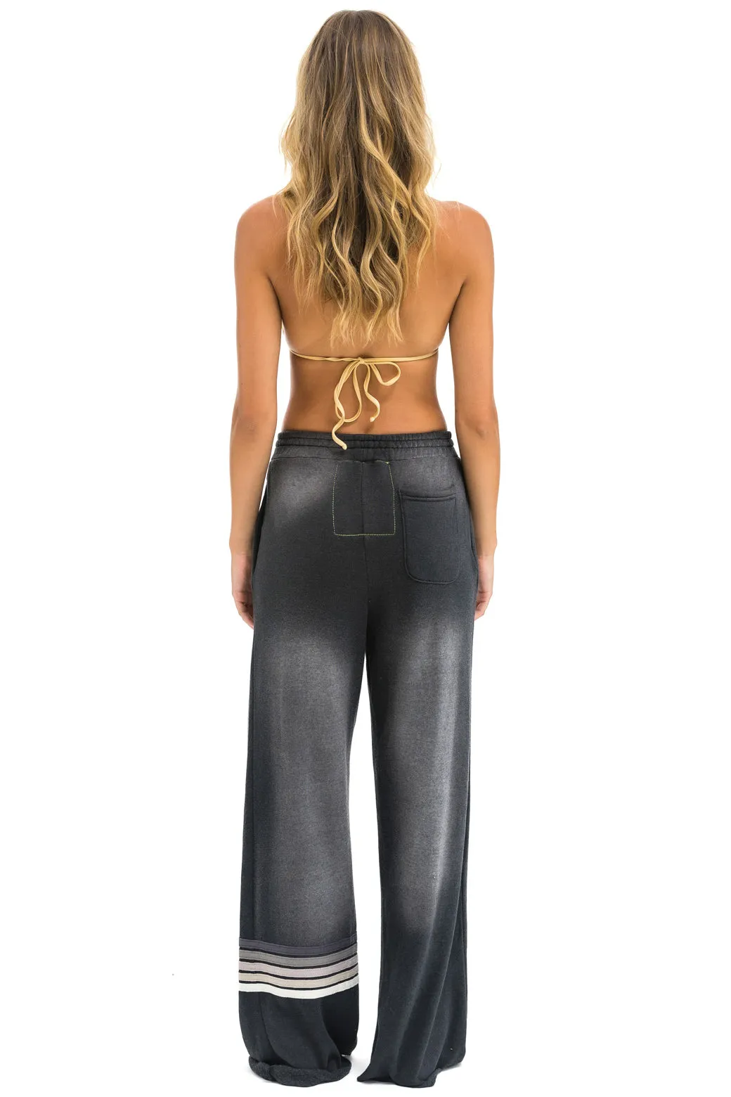 RUGBY STITCH WIDE LEG POCKET SWEATPANTS - FADED SMOKE sold by Aviator Nation product image thumbnail 3