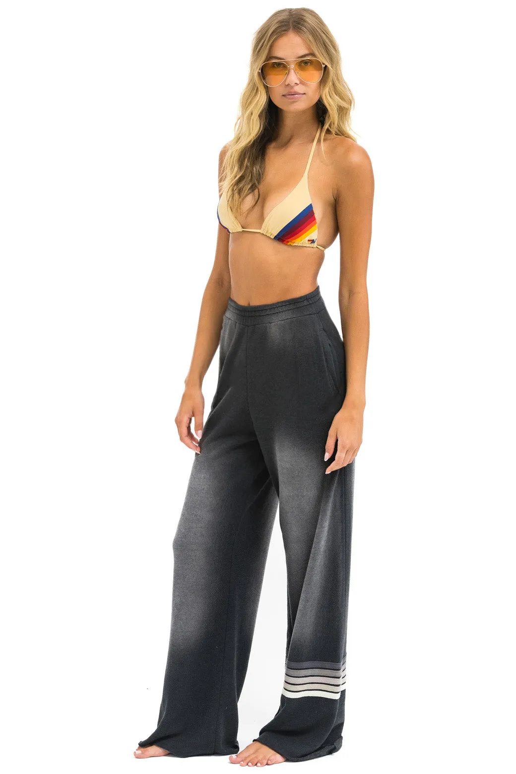 RUGBY STITCH WIDE LEG POCKET SWEATPANTS - FADED SMOKE sold by Aviator Nation product image thumbnail 2