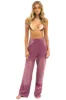 RUGBY STITCH WIDE LEG POCKET SWEATPANTS - FADED BERRY sold by Aviator Nation