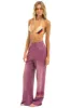 RUGBY STITCH WIDE LEG POCKET SWEATPANTS - FADED BERRY sold by Aviator Nation