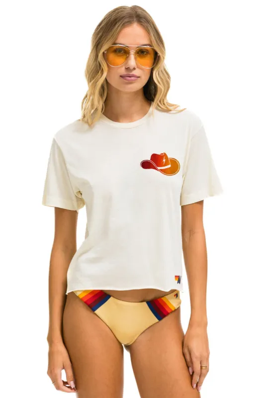 GOLDEN SKY FESTIVAL 2024 BOYFRIEND TEE - VINTAGE WHITE sold by Aviator Nation