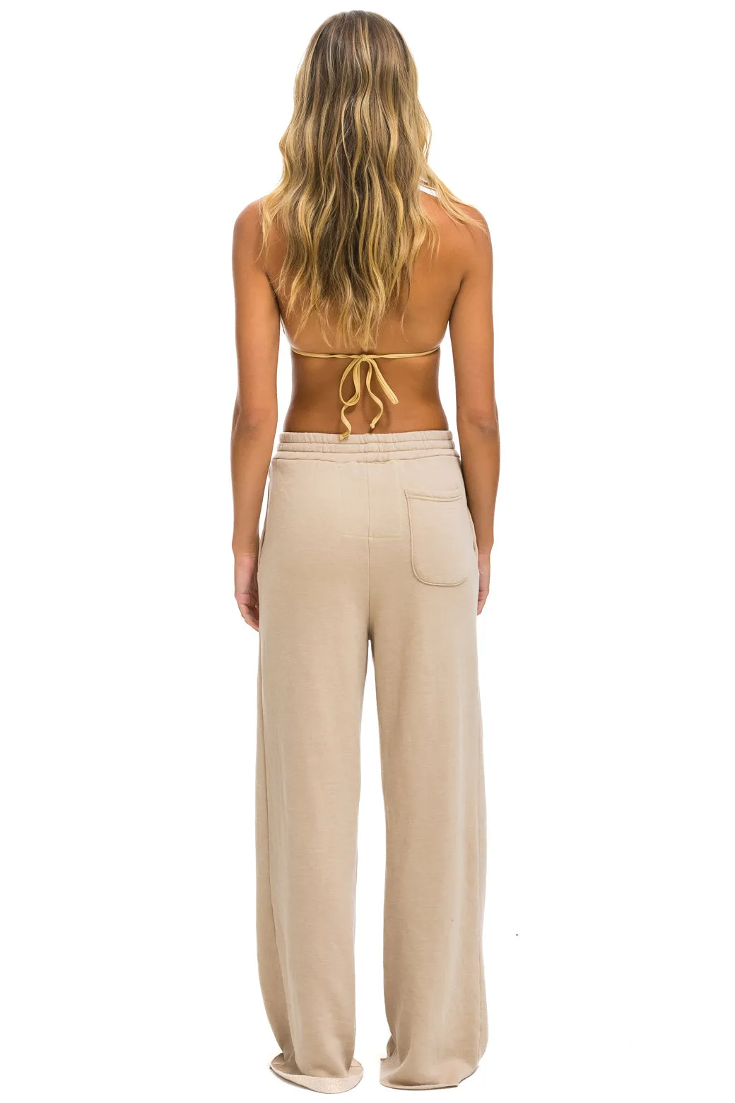 WIDE LEG POCKET SWEATPANTS - SAND sold by Aviator Nation product image thumbnail 5